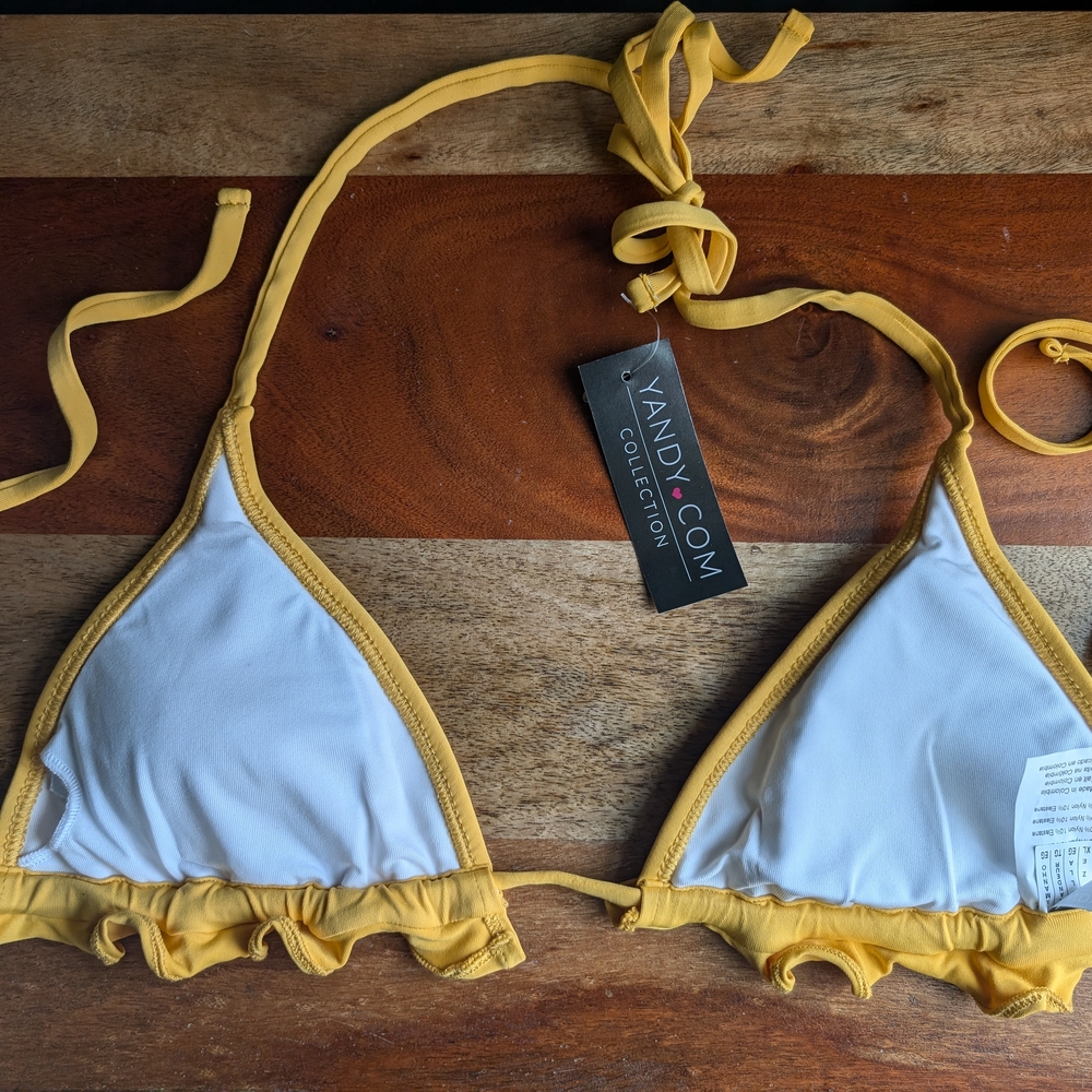 Yellow Ruffle Bikini Set - Picture 3 of 8